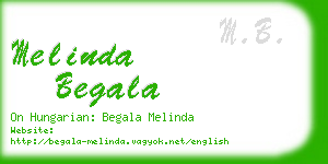 melinda begala business card